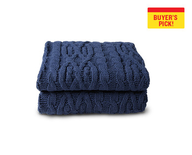 Huntington Home Cable Knit Throw