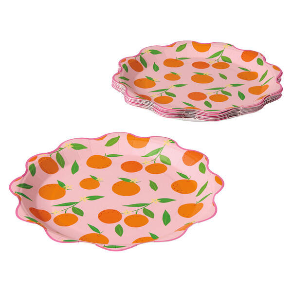 KIRKTON HOUSE Summer Spritz Plates - Orange Dinner Plate
