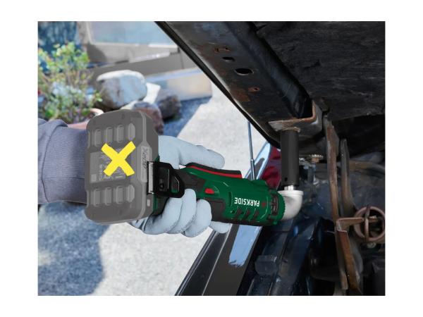 Parkside 20V Cordless Angle Impact Wrench - Bare Unit
