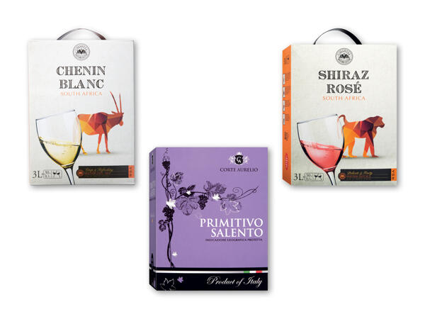 Shiraz rosé, Primitivo Salento eller Chenin Blanc