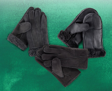 Damen-/Herren-Lammfell-Handschuhe