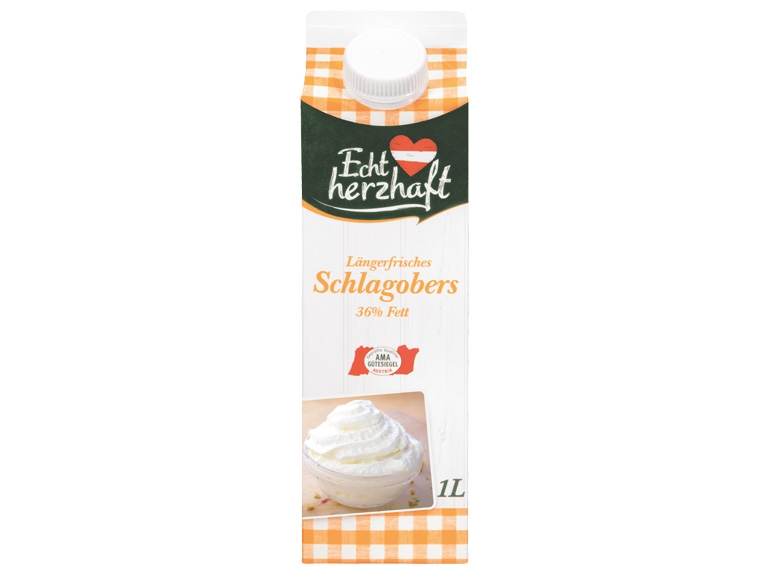 ECHT HERZHAFT Längerfrisches Schlagobers