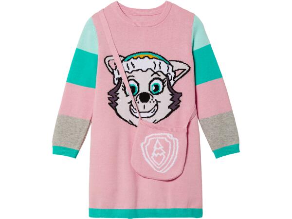Paw Patrol PLETENÉ ŠATY S TAŠKOU