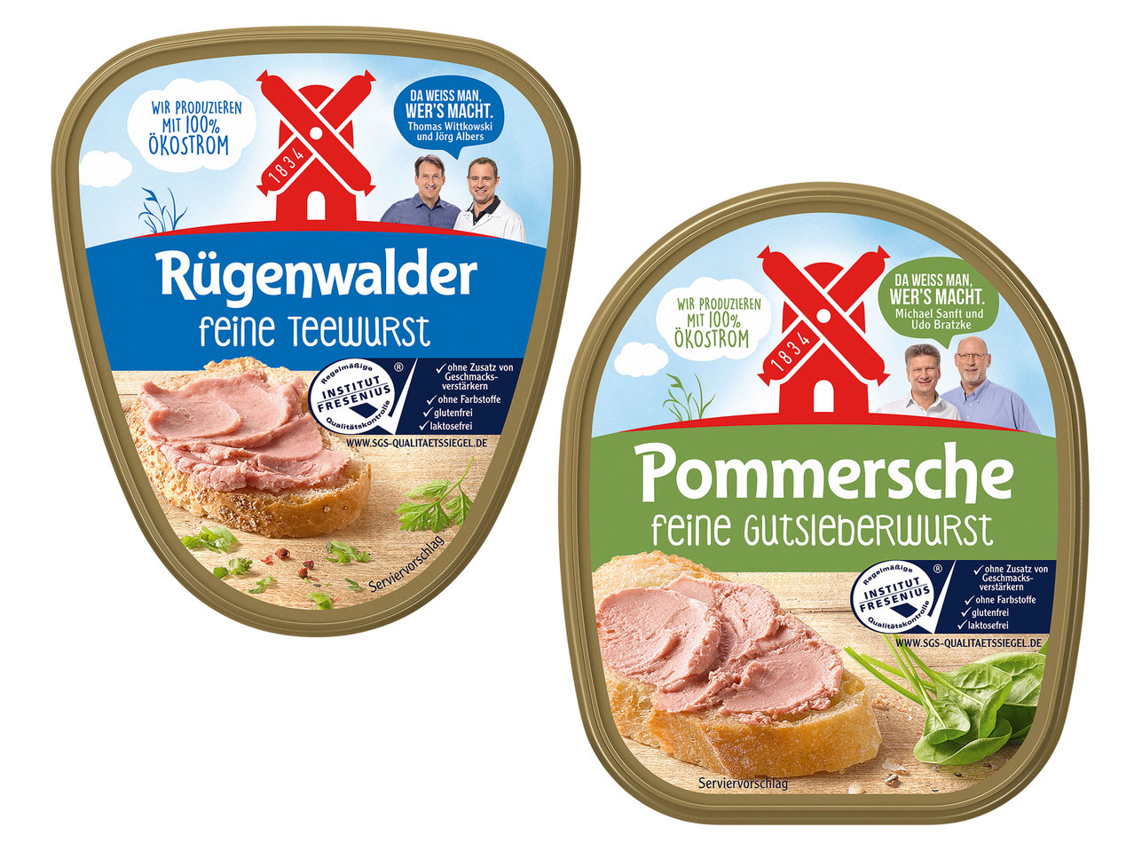 RÜGENWALDER MÜHLE Teewurst oder Gutsleberwurst