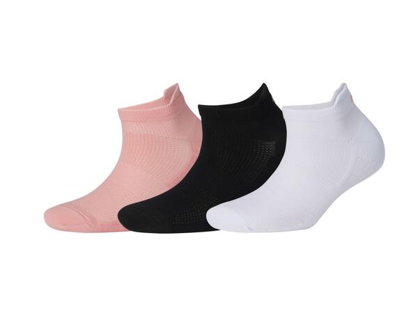 Ladies' Sports Trainer Socks, 3 pairs