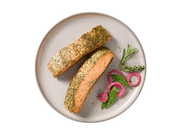 Grilllachs mariniert