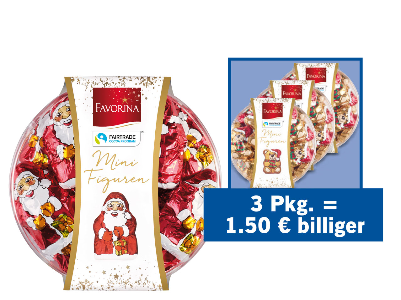 FAVORINA Mini-Weihnachtsfiguren