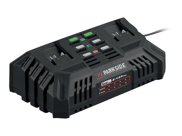 Parkside 20V Dual Battery Charger 2x 4.5A