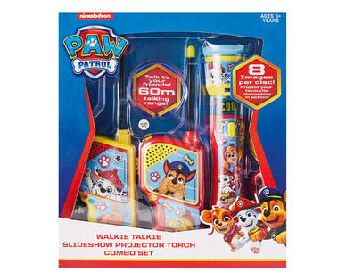 Licensed Walkie Talkie and Projector Torch Set
