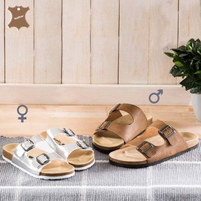 Sandales en cuir