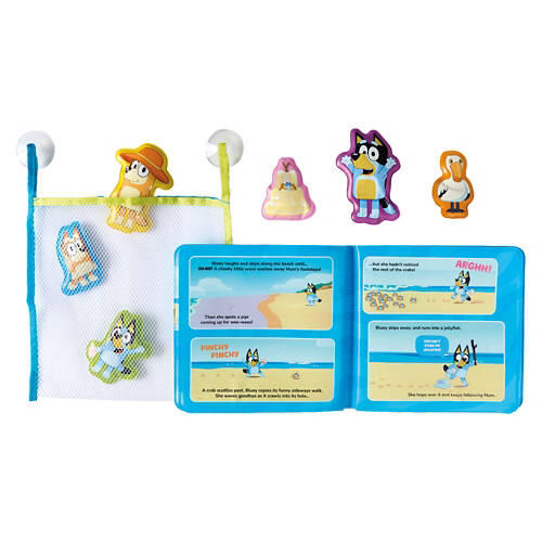 Waterproof Bath Time Book & Play Set - Bluey