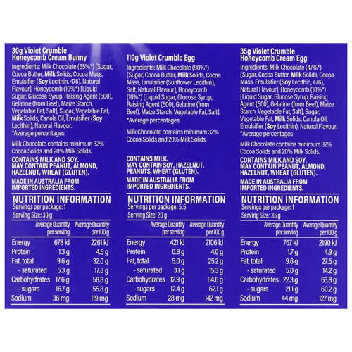 Violet Crumble Honeycomb Gift Box 175g