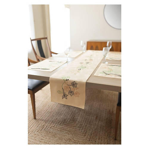 14" x 72" Table Runner - Floral Vines