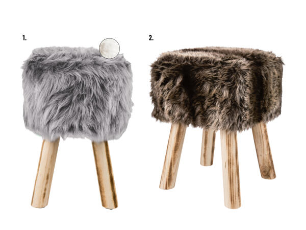 Tabouret en fourrure
