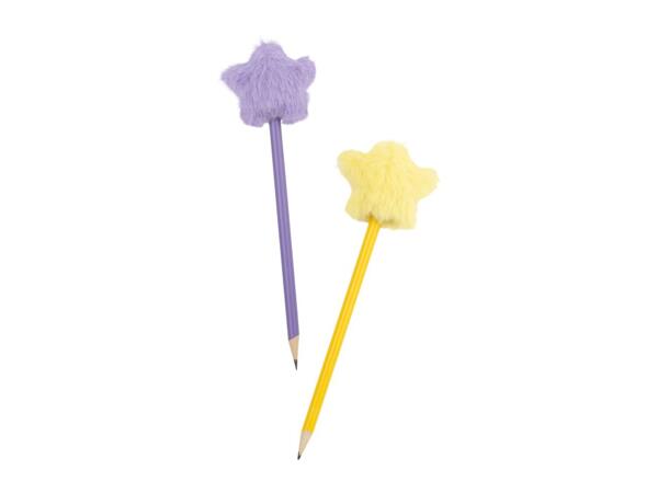 Crelando Star Pompom Pencils - 2 Pack