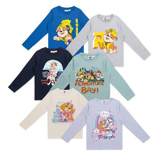 PAW PATROL Kleinkinder-Langarmshirt, Doppelpkg.