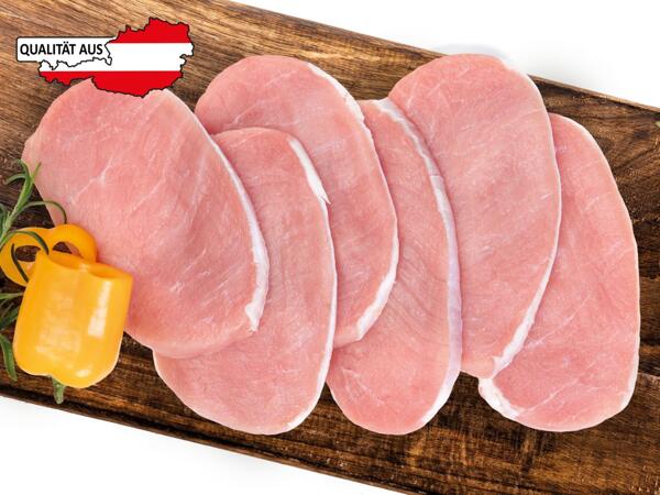 Frische Minutensteaks vom Schwein