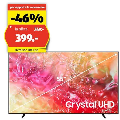 SAMSUNG TV 55" (138 cm), 3840 x 2160 (Ultra HD 4K), LED-LCD, UE55DU7190 UXXN