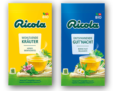 Tè bio in capsule RICOLA