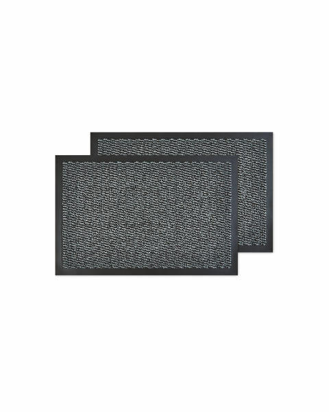 Grey Fleck Utility Mats Twin Pack