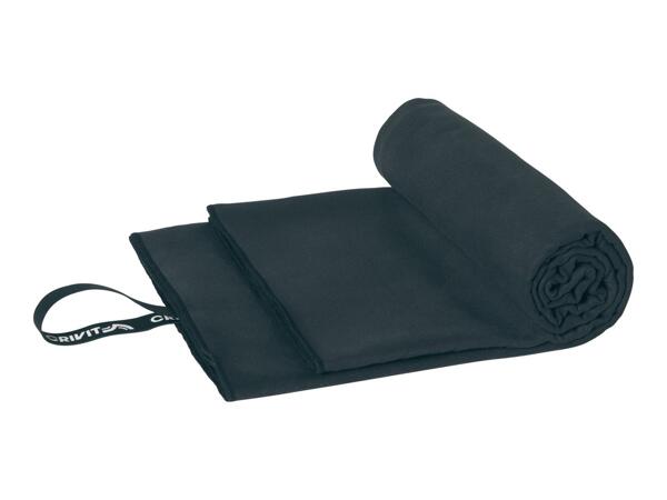 Crivit Black Microfibre Towel