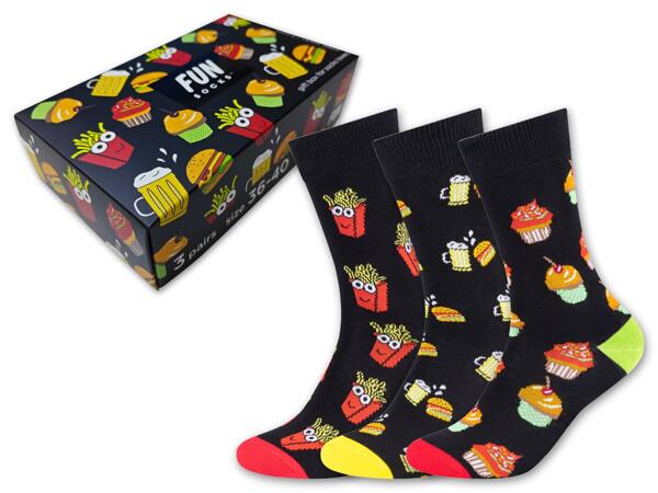 Damen/​Herren Socken, 3 Paar