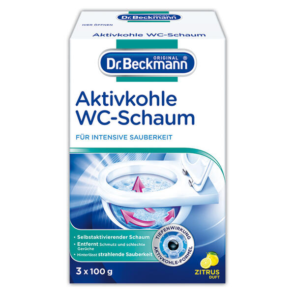 Aktivkohle WC-Schaum