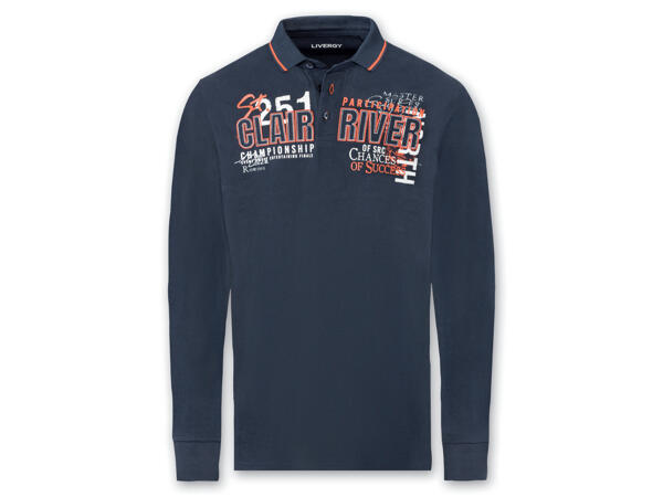 Herren Langarm-Poloshirt