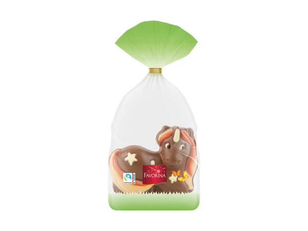 Unicorno di cioccolato al latte