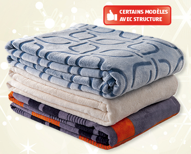 Couverture en peluche microfibres MY LIVING STYLE