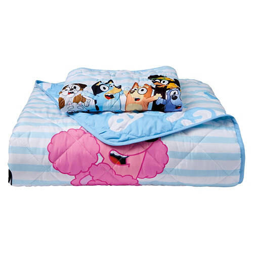 Twin Size Quilt Set - Bluey