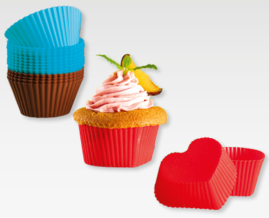 Stampini in silicone per muffin, 12 pezzi CROFTON(R)