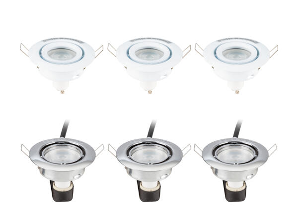 LIVARNO LUX(R) LED-indbygnings-spot 3-pak