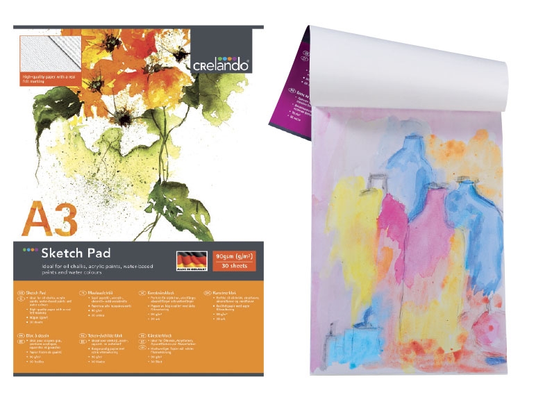 CRELANDO A4 or A3 Sketch Pad