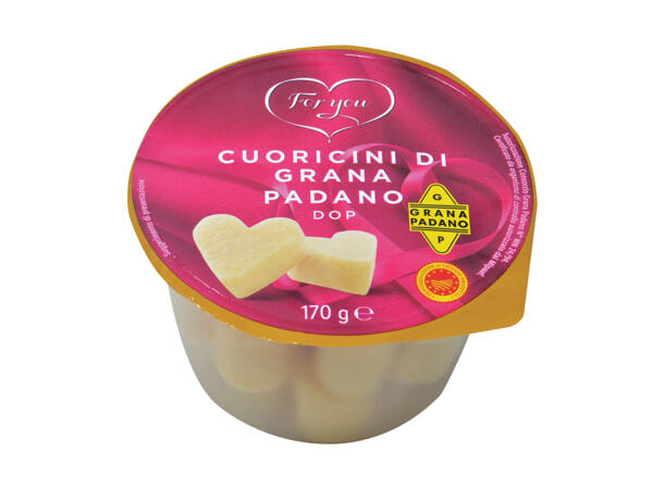 Grana Padano Cheese Hearts PDO
