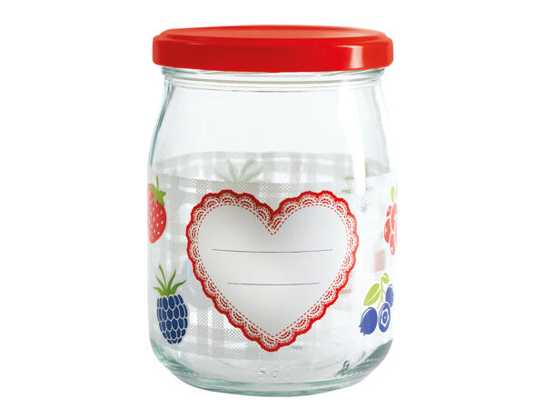 Bedrucktes Einmachglas