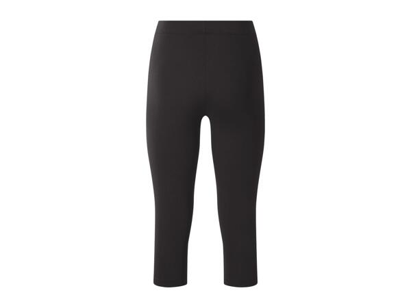Ladies' Black Cropped Leggings