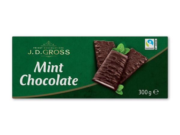 J. D. GROSS Chokolade med mintfyld