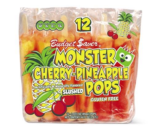 Budget Saver Cherry Pineapple Monster Pops - Aldi — USA - Specials archive