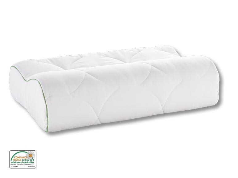 Oreiller ergonomique en microfibre