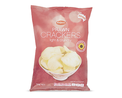 PRAWN CRACKERS 110G OR VEGETABLE STRAWS 90G