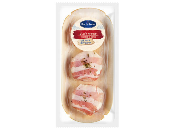 Ziegenkäse mit Speck