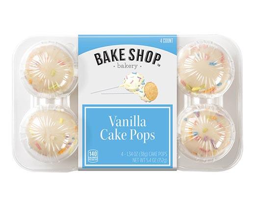 Bake Shop Chocolate or Vanilla Cake Pop 4 pack