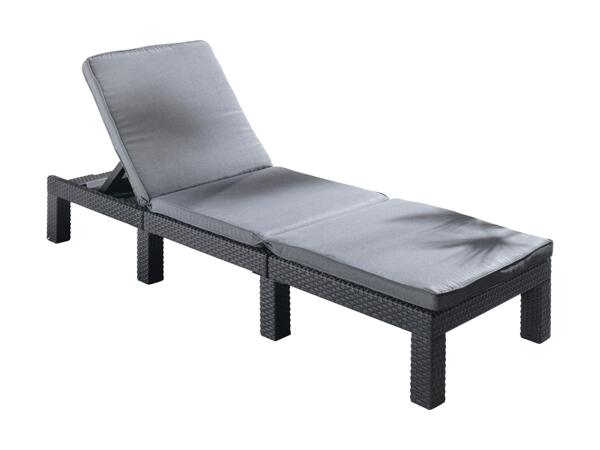 Wicker Sunlounger