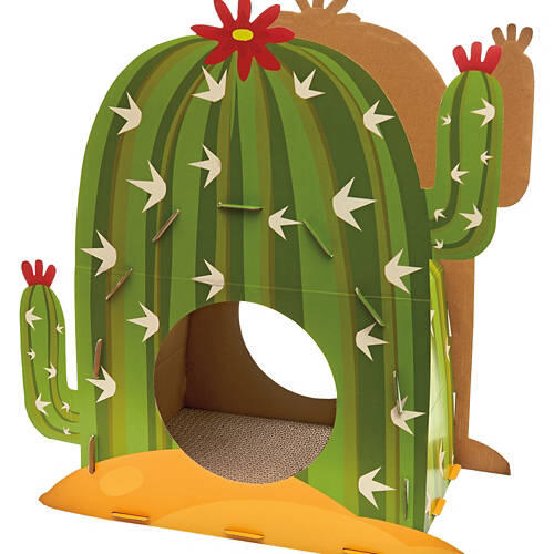 Cactus Shaped Cat Scratch House