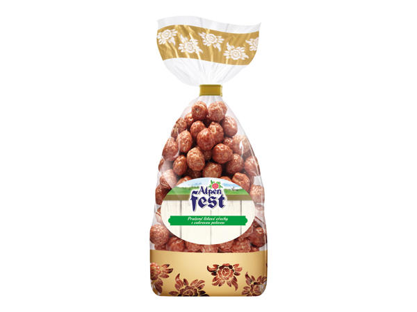 PRAŽENÉ MANDLE / LÍSKOVÉ OŘECHY / ARAŠÍDY V CUKROVÉ POLEVĚ