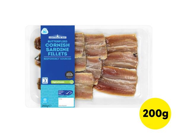 Lighthouse Bay Butterflied Cornish Sardine Fillets