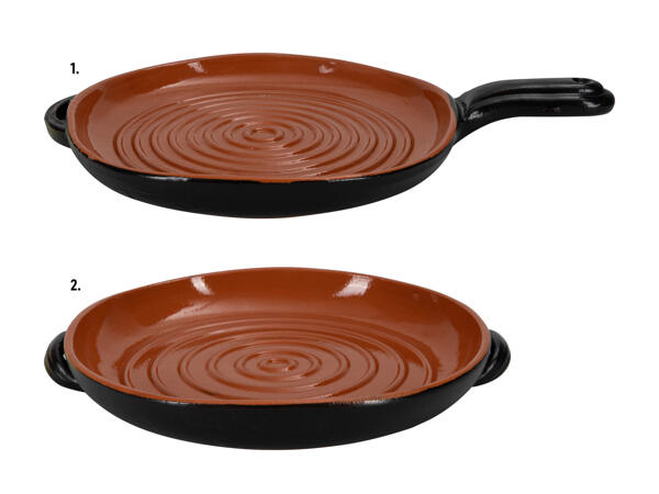 Poêles grill en terre cuite