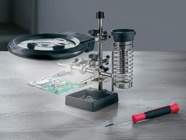 Feinmechaniker-Set mit LED-Lupe