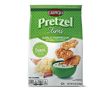 Clancy's 
 Garlic Parmesan or Bacon Habanero Pretzel Slims